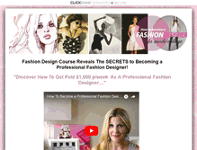 Tablet Screenshot of fashion-design-course.com